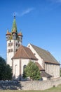 Blick zur ehemaligen Klosterkirche in EuÃÅ¸erthal im PfÃÂ¤lzerwald. Region Pfalz in Rheinland-Pfalz in Deutschland Blick zur Royalty Free Stock Photo